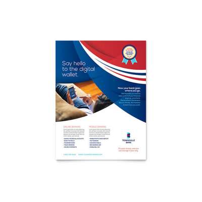 Triplicate folding glossy flyer leaflet brochure printing